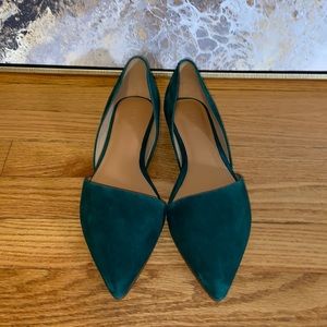 J Crew Zoe Suede D’Orsay Flats